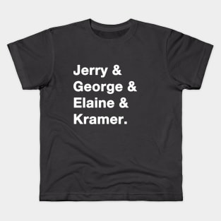 Seinfeld Names white Kids T-Shirt